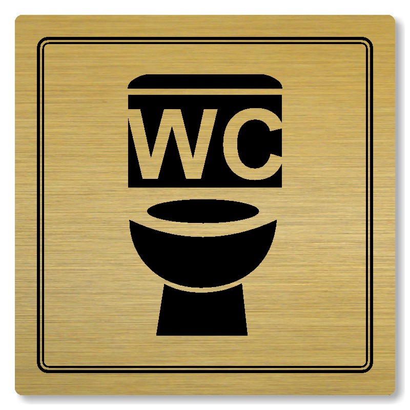 WC, 100x100mm, zlatá, Utah